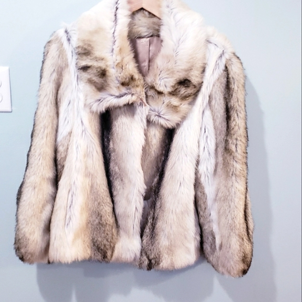 Vintage Sportowne Faux Fur Jacket Made in U.S.A.